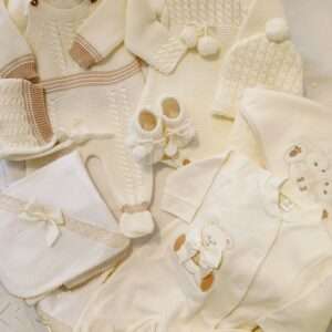 Ajuar de nacimiento Damian osito perla