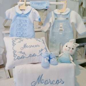 Ajuar de nacimiento conejito blue Deluxe